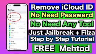 iCloud ID Remove without any tool  WinRa1n Jailbreak iOS 1583 iOS 16710 [upl. by Shornick]