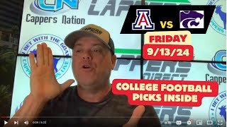 FREE College Football Picks today 91324 Arizona vs Kansas State [upl. by Oluap330]