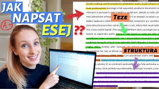 JAK NAPSAT ESEJ na VŠ📘Příklady  Struktura  Zdroje • KROK ZA KROKEM ukázka –⁠ odborný text✍ [upl. by Hertzog355]