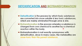 Detoxification of Xenobiotics  Biotransformation By Dr Vasant  Part 1 [upl. by Gehman541]