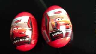 Surprise Eggs Disney Pixar Cars مفاجأت كيندر للأطفال [upl. by Llewen]