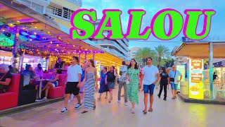 SALOU SPAIN  WALKING TOUR  SalouNightlife Saturday tour 4k hdr July 2024 [upl. by Tracie]