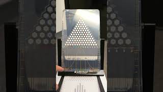 Galton board demonstrating probability mathisfun galtonboard gauss pascal fibonacci statistics [upl. by Einitsed]