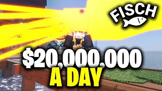 New FASTEST Way To Make MILLIONS in Roblox Fisch [upl. by Noryb]