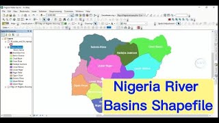 Nigeria River Basins Shapefile [upl. by Lledroc335]