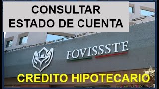 Consultar Estado de Cuenta Fovissste [upl. by Weinrich]