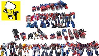 Optimus Prime Transformer robot toys Collection ランスフォーマー 變形金剛 movie robots in disguise [upl. by Sall87]