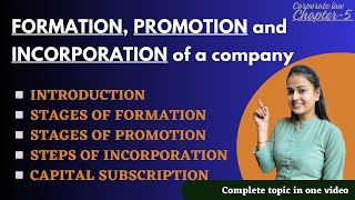 Formation promotion and incorporation of company  formation and Incorporation of company [upl. by Sisak]