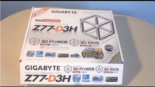 Gigabyte GAZ77D3H Motherboard Unboxing amp Overview [upl. by Eerb166]