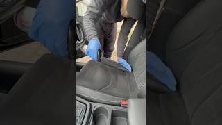 Waterproofing your car fabrics 💧detailingshortssatisfyingasmr [upl. by Eanwahs58]