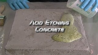 Acid Etching Concrete [upl. by Adnilab676]