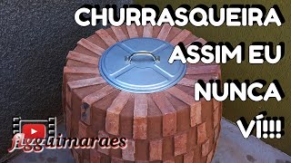 Como Fazer Churrasqueira Vertical Tipo Forno Tandoor para BBQ [upl. by Block42]