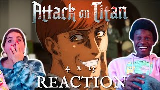 ATTACK ON TITAN 4x13  FIRST TIME WATCHING  ANIME REACTION [upl. by Einnad]