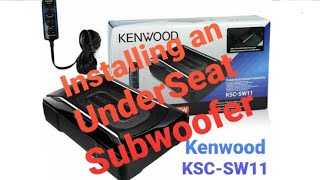 Install Kenwood KSCSW11 Underseat Subwoofer into Ford Ranger Wildtrak [upl. by Hitoshi]