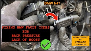 FIX BOOST  EGR  Back pressure issues  replacement of pressure converter [upl. by Yunick]