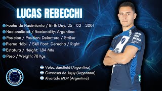 Lucas Rebecchi 9  Delantero  Striker  Alvarado 2024 [upl. by Jasik]