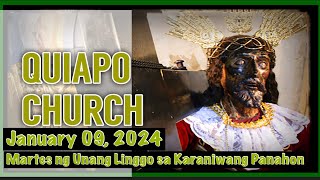 Quiapo Church Live Mass Today January 09 2024 [upl. by Pinkham]