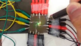 Doubleheterojunction nanorod DHNR LEDs Demo [upl. by Aihtibat]