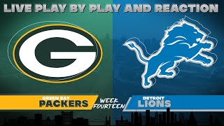 Packers vs Lions Live Play by Play amp Reaction [upl. by Eillak]