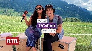 Ta’Shan I Open Air Lumnezia 2023 I Interview I RTR Musica [upl. by Eonak]