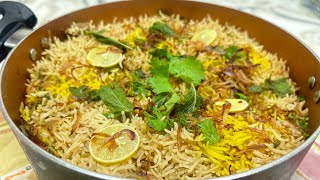 Hyderabadi Yakhni Biryani  quick and easy Biryani recipe [upl. by Kuska]