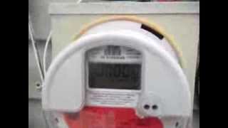 2004 General Electric I210 CL200 Watthour Meter In Operation [upl. by Lledniuq]