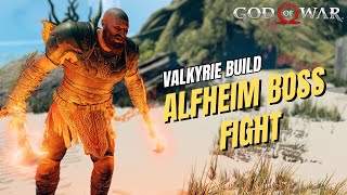 ALFHEIM Boss Fight  Valkyrie Build  GMGOW  No Damage  God Of War [upl. by Nywroc]