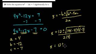 Algebra 1 Regents January 2015 29 [upl. by Mufi]