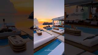 Sunset at the iconic Cavo Tagoo Mykonos 🌅 mykonos greece hotels [upl. by Leicam]