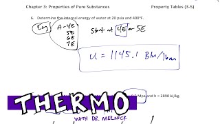 Thermodynamics  35 Pure Substances  super heated vapor and compressed liquid examples [upl. by Lajib]