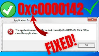 Fix The Application Was Unable to Start Correctly 0xc0000142 Error in Windows 10 [upl. by Bergh407]