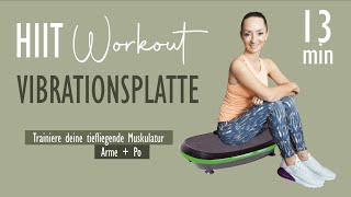 WORKOUT MIT VIBRATIONSPLATTE  Trainiere deine tiefliegende Muskulatur  Arme  Po  Katja Seifried [upl. by Germain]