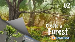 How to Create a Forest in Blender  Materials amp Leaves  2 of 6 [upl. by Blaseio68]