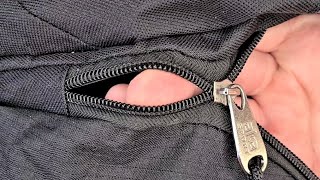 How to mend a zipper on a bag [upl. by Nerrawed127]