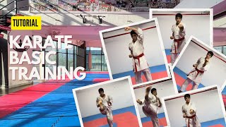 KARATE BASIC TRAINING  FULL TUTORING [upl. by Elleyoj]