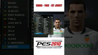 Siapa Pemain Favoritmu  Valencia PES 2010 Squad Face Kit Jersey efootball2025 pes2010 fifa25 [upl. by Bevan]