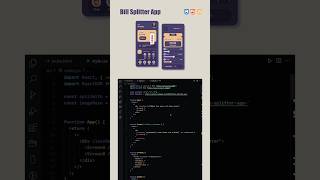 Bill Splitter App JS CSS HTML🧑‍💻 coding programming javascript htmlcssjs html css webdev [upl. by Notreb795]