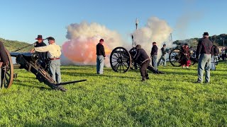 Civil War Artillery Battery Fire Presentation  12 pound [upl. by Kirsten]