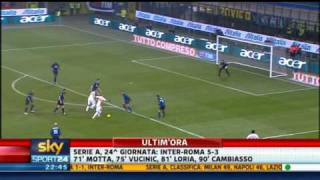 Sky Sport Sintesi highlights InterRoma 53 24à Giornata Serie A [upl. by Denton]