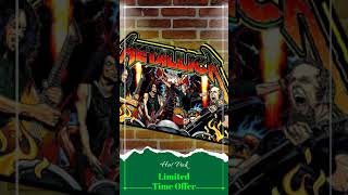 New Arrival Metallica Remastered Pinball Topper USB plug Dimmer Led 3D Lightbox [upl. by Hazem]