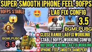 Bgmi 35 Ipad View Config👑 90 FpsSmooth Config Pubg KrGlBgmi Pubg 35 lag fix config [upl. by Anana]