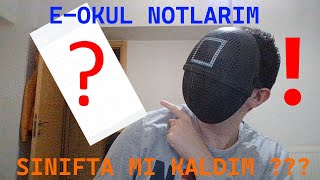 E OKUL NOTLARIMI İNCELEDİM  SINIFTA MI KALDIM [upl. by Gretna]