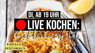 Schlemmerfilet selber machen in geilo 🤪  🔴 KOCHE LIVE mitmir 11  einfachgeschmack [upl. by Monroy]