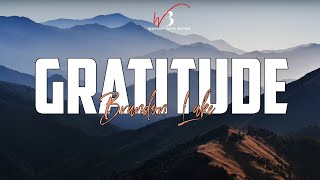 GRATITUDE Lyrics Video  Brandon Lake  Worship With Words [upl. by Eekram]