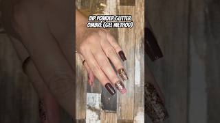 Dip Powder Glitter Ombré  Gel Method  Press Ons [upl. by Inga]