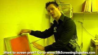 How to Screen Print  Emulsion problems trouble shooting  Screen Printing 101 DVD pt 19 [upl. by Lacey]