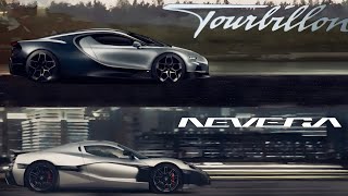 V16 Bugatti Tourbillon VS Rimac Nevera 0400 KMH [upl. by Cob237]