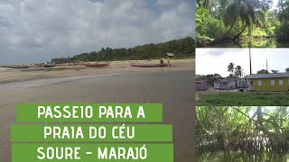 Passeio para a praia do Céu em Soure  Marajó [upl. by Anaynek]