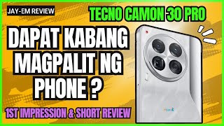 Tecno Camon 30 Pro 5G Review My First Impressions  Its Me JayEm [upl. by Archibald418]