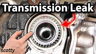 How to Fix a Transmission Leak in Your Car Axle Seal [upl. by Nyberg]